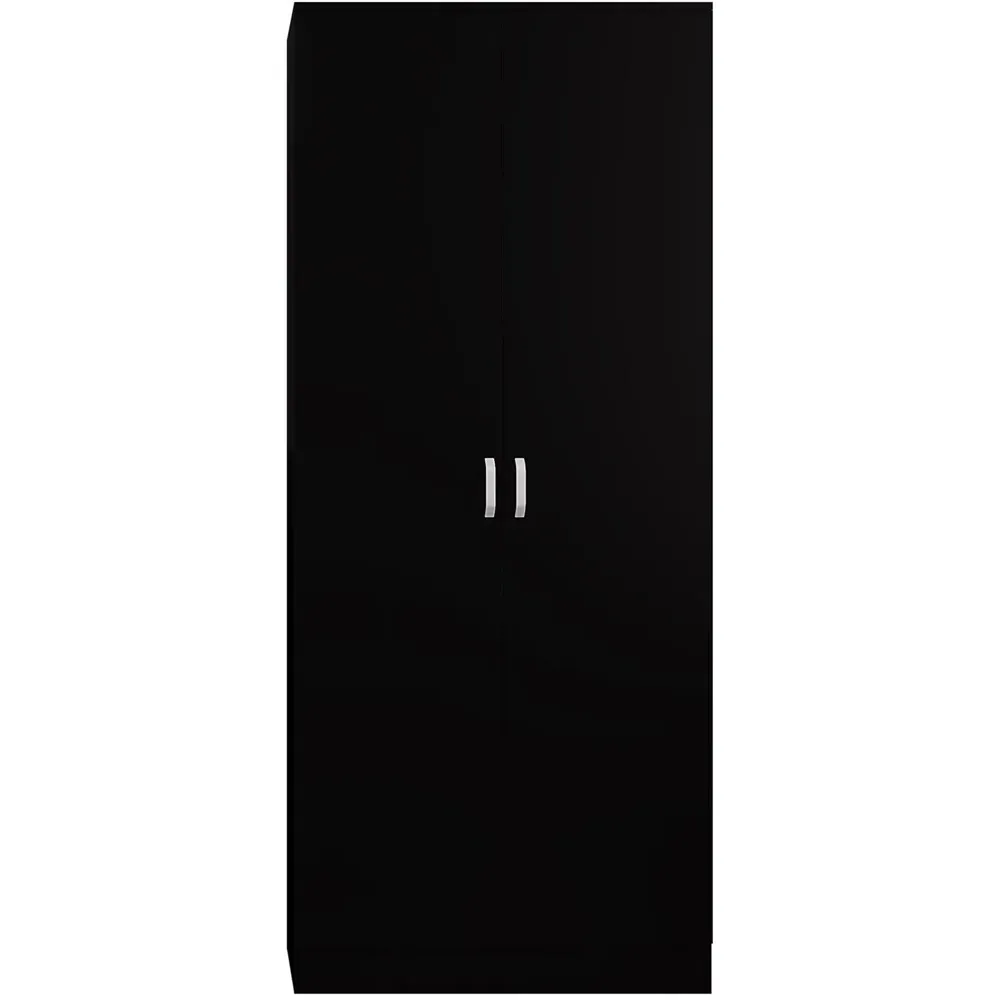 Tunis 2 Door Wardrobe - Black