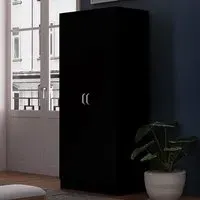 Tunis 2 Door Wardrobe - Black