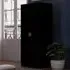 Tunis 2 Door Wardrobe - Black