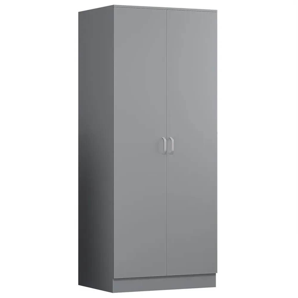 Tunis 2 Door Wardrobe - Grey