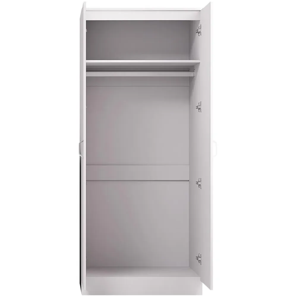 Tunis 2 Door Wardrobe - White