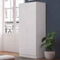 Tunis 2 Door Wardrobe - White