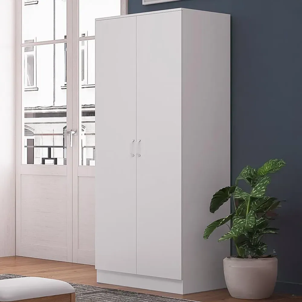 Tunis 2 Door Wardrobe - White