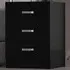Tunis 3 Drawer Chest of Drawers - Black