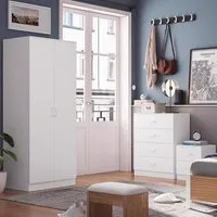 Tunis 3 Piece Bedroom Furniture Set - White