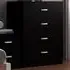 Tunis 4 Drawer Chest of Drawers - Black