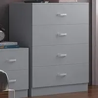 Tunis 4 Drawer Chest of Drawers - Grey