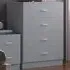Tunis 4 Drawer Chest of Drawers - Grey