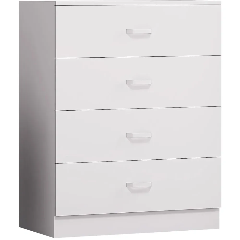 Tunis 4 Drawer Chest of Drawers - White