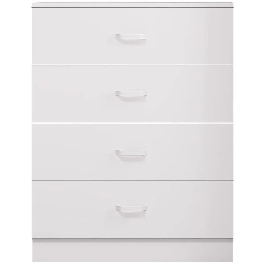 Tunis 4 Drawer Chest of Drawers - White