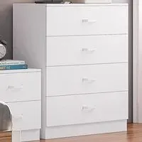 Tunis 4 Drawer Chest of Drawers - White