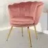 Flora Petal Back Accent Tub Chair - Pink, Velvet