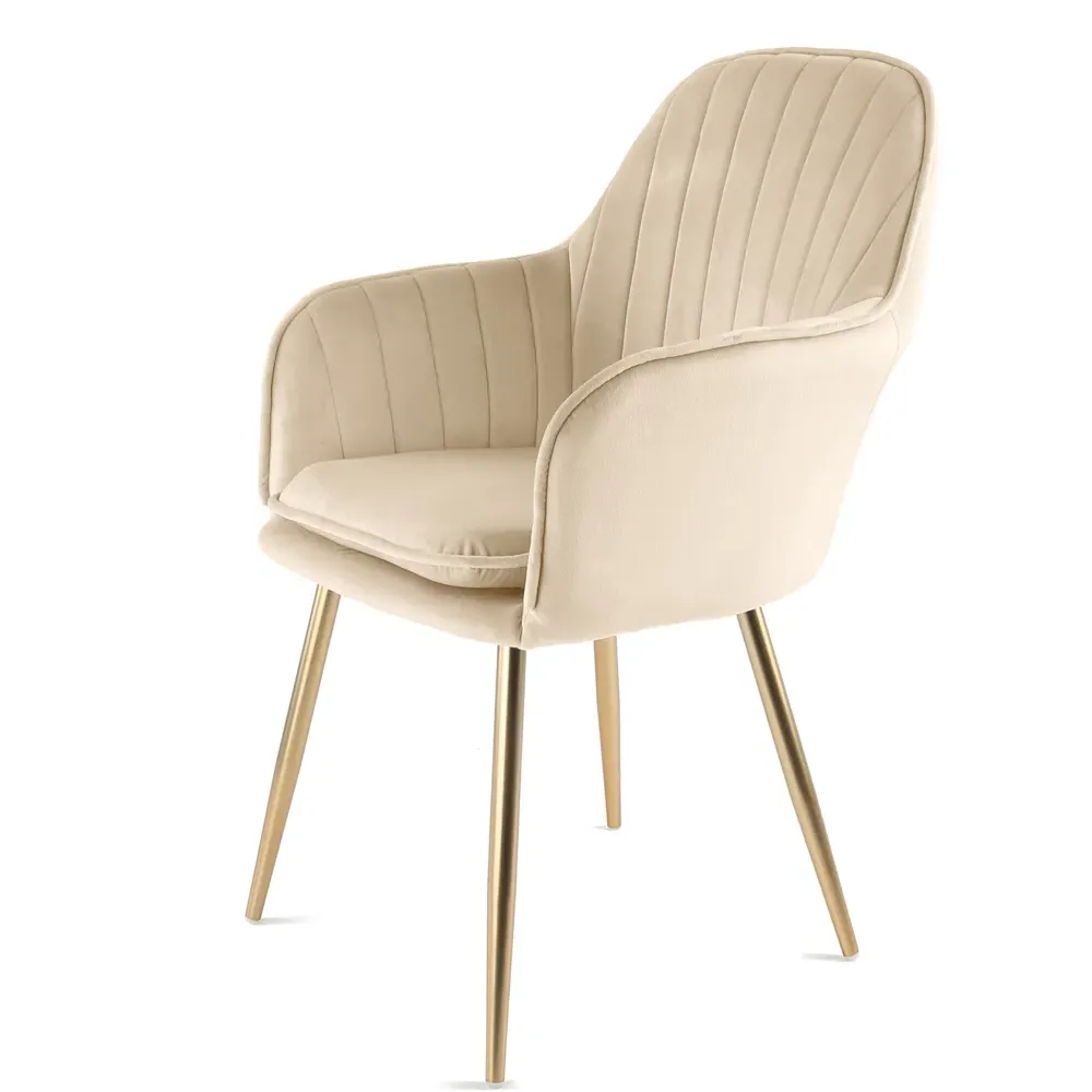 Muse Accent Chair - Champagne, Velvet