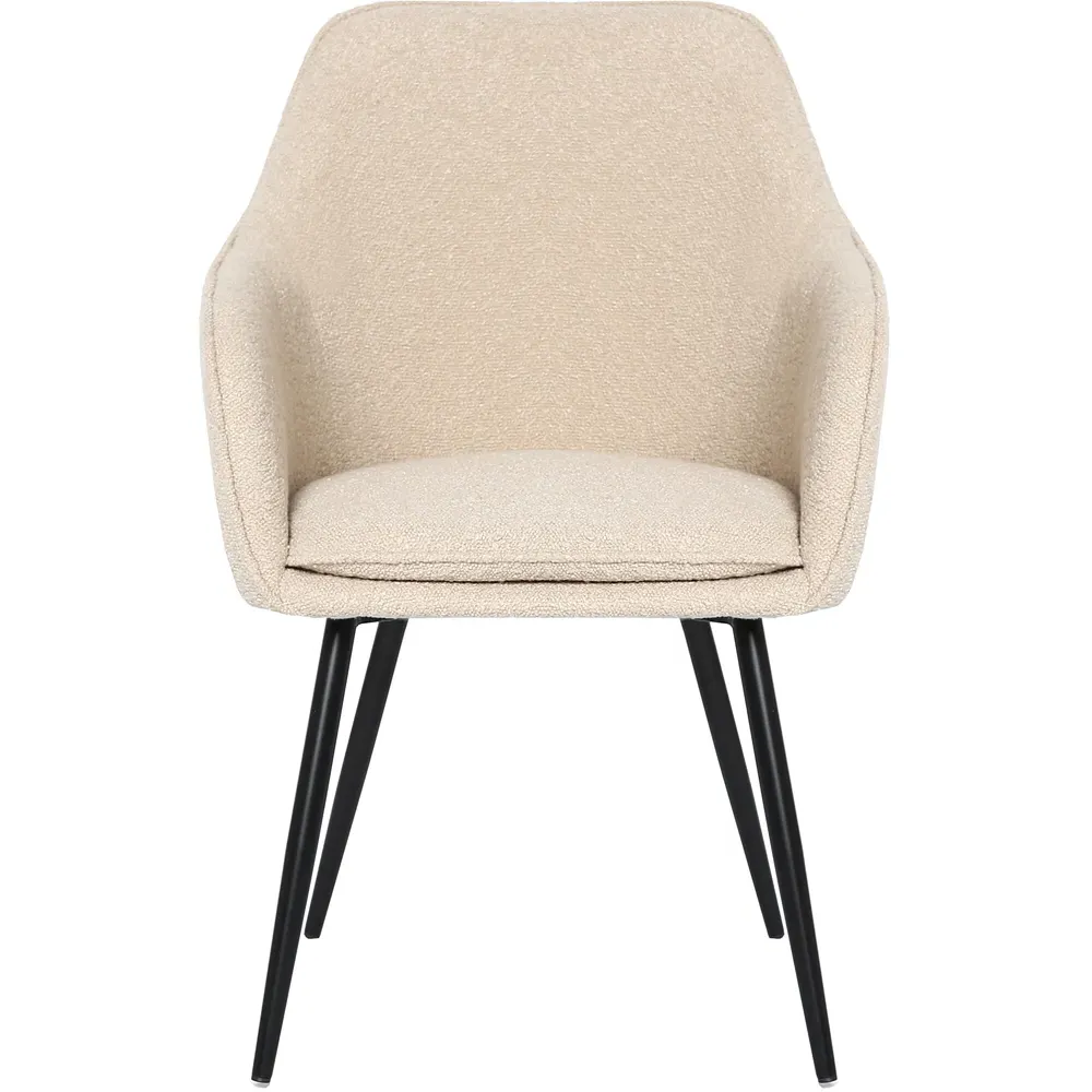 Muse Accent Chair - Cream, Boucle