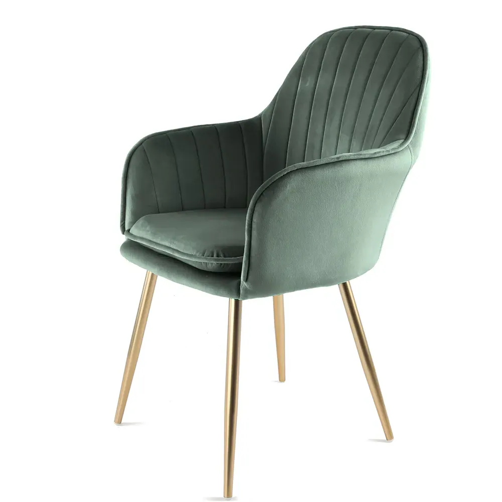 Muse Accent Chair - Green, Velvet