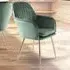 Muse Accent Chair - Green, Velvet