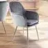 Muse Accent Chair - Grey, Velvet