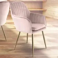 Muse Accent Chair - Pink, Velvet
