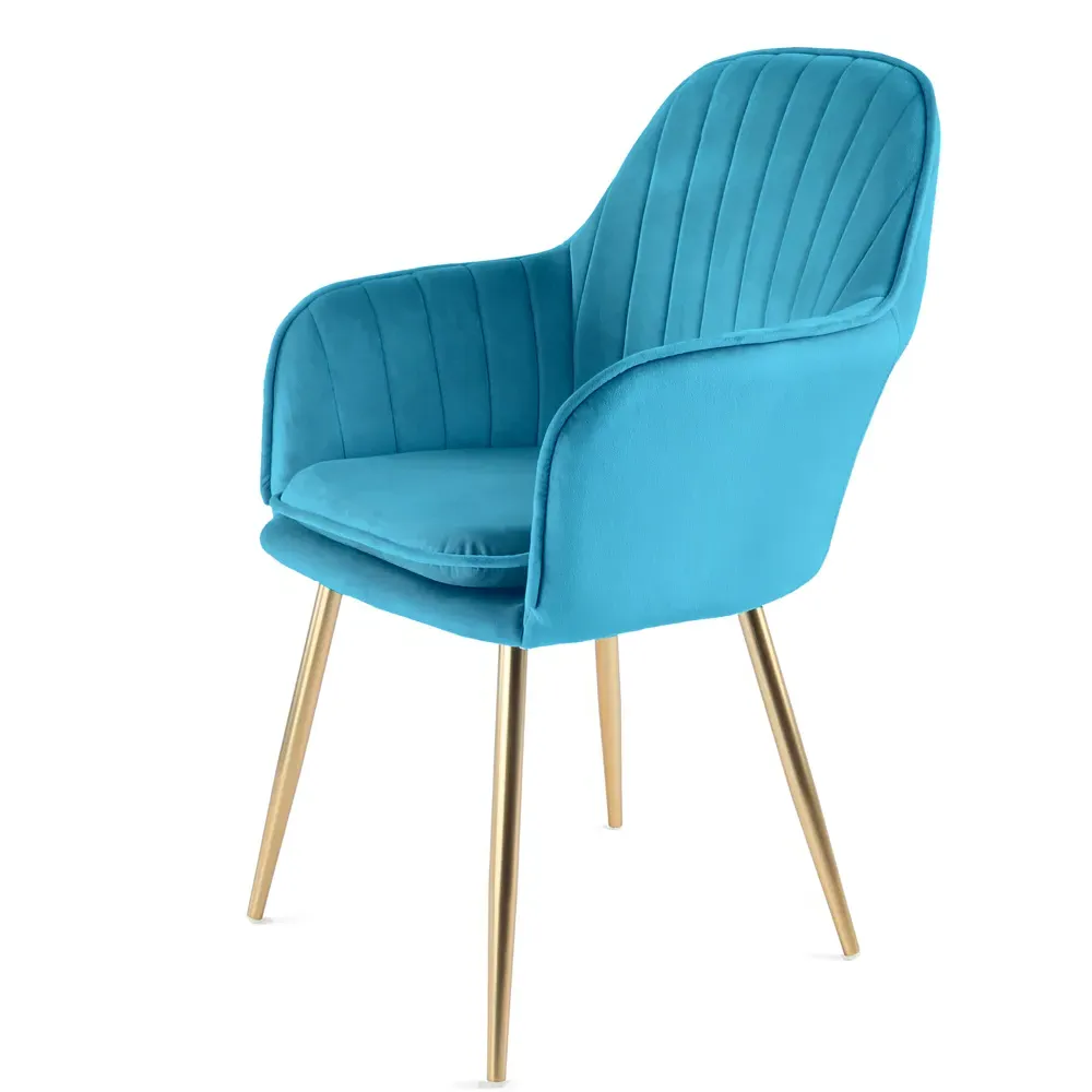 Muse Accent Chair - Teal, Velvet