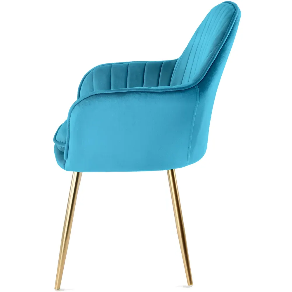 Muse Accent Chair - Teal, Velvet