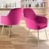 Muse Accent Chairs - Fuchsia, Velvet