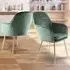 Muse Accent Chairs - Green, Velvet