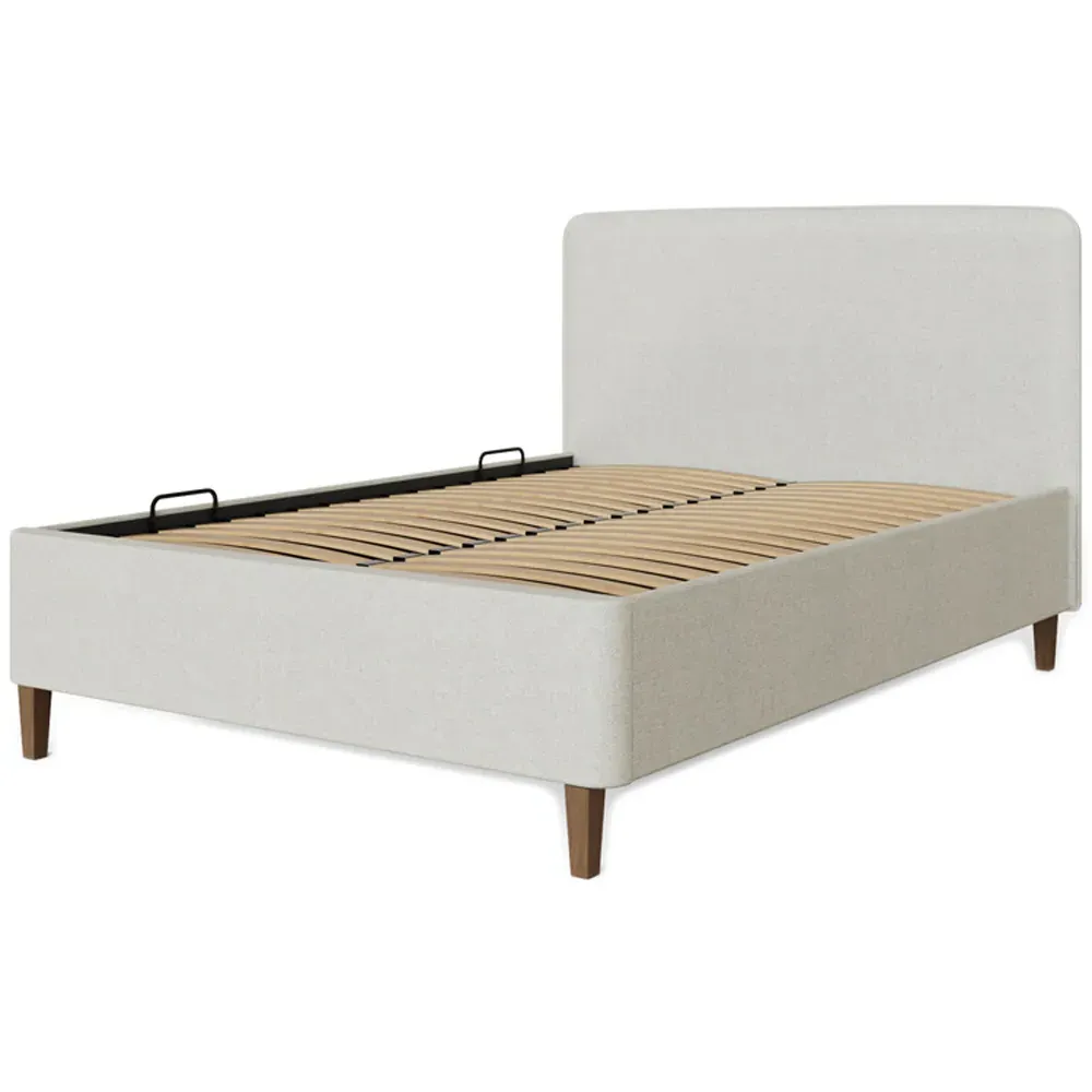Addison King Size Ottoman Bed Frame with Storage - Grey