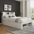 Anya King Size Ottoman Bed with Storage - White
