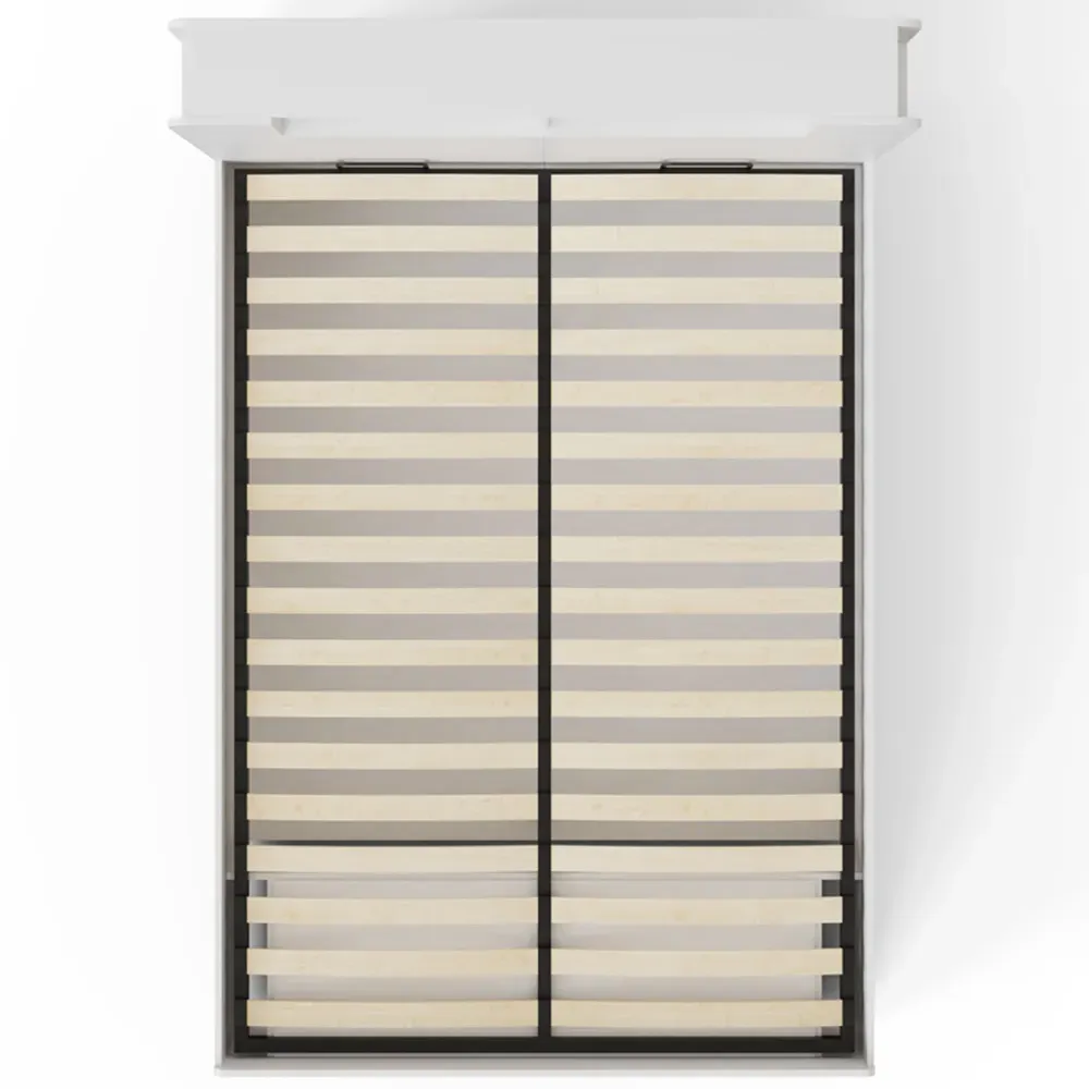 Anya King Size Ottoman Bed with Storage - White, Wood