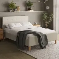 Ashbourne Double Bed Frame - Cream