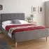 Ashbourne Double Bed Frame - Grey, Hopsack