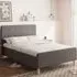 Ashbourne Double Ottoman Bed with Storage - Dark Grey