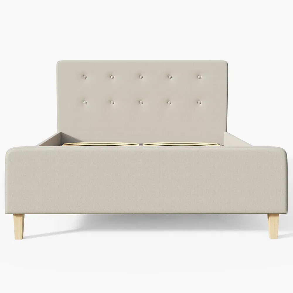 Ashbourne King Size Ottoman Bed - Cream