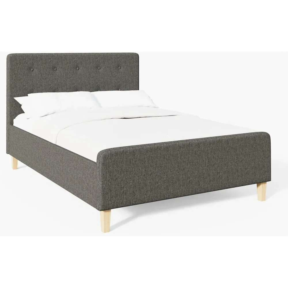 Ashbourne King Size Ottoman Bed with Storage - Dark Grey