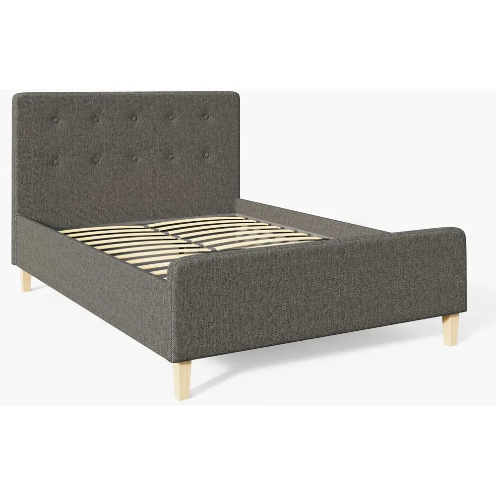 Ashbourne King Size Ottoman Bed with Storage - Dark Grey
