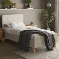 Ashbourne Single Bed Frame - Cream