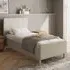 Ashbourne Single Ottoman Bed with Storage - Cream
