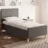 Ashbourne Single Ottoman Bed with Storage - Dark Grey