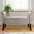 Balmoral Upholstered Window Seat with Storage - Grey