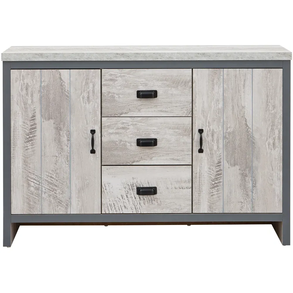 Boston 2 Door 3 Drawer Sideboard - Grey