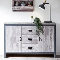 Boston 2 Door 3 Drawer Sideboard - Grey