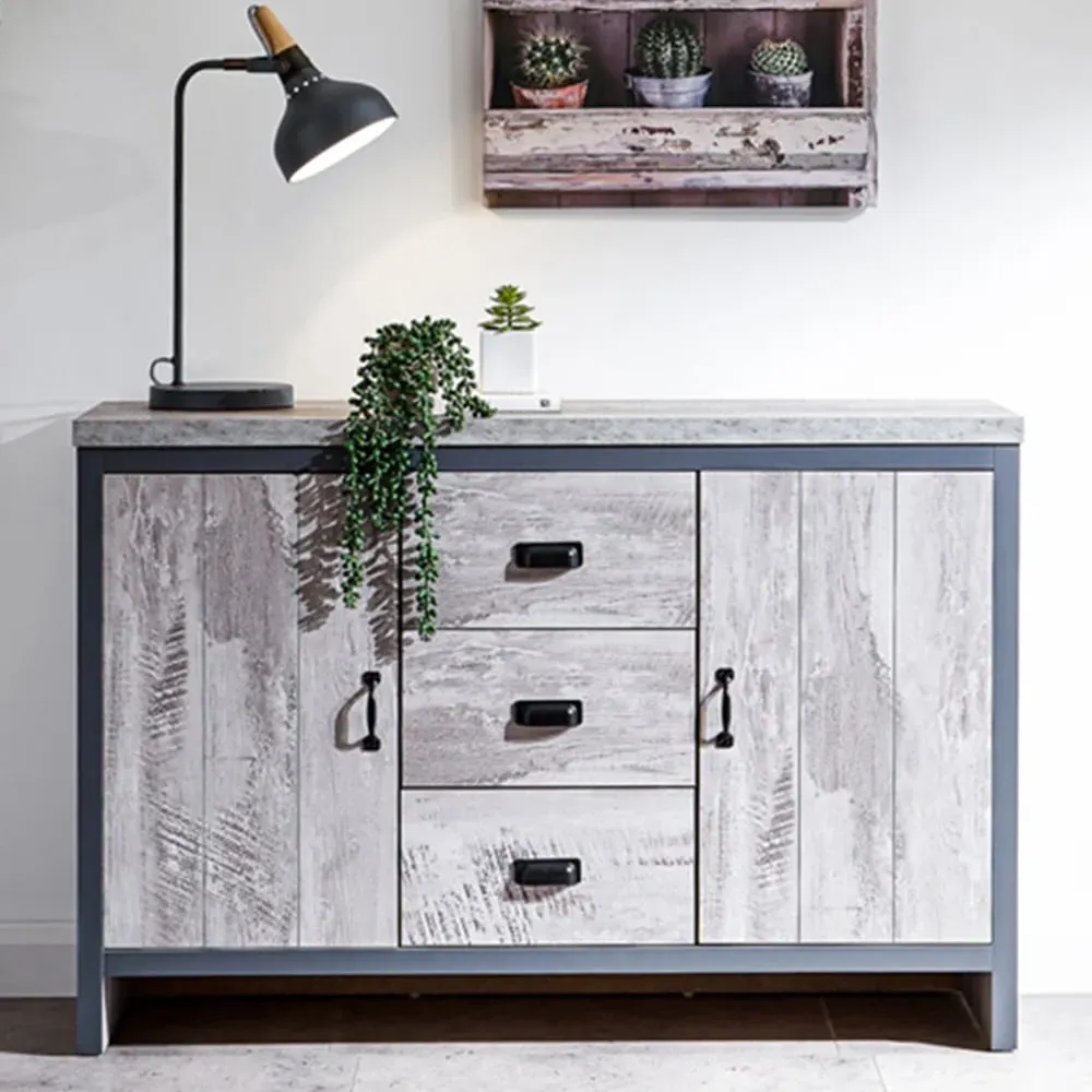 Boston 2 Door 3 Drawer Sideboard - Grey