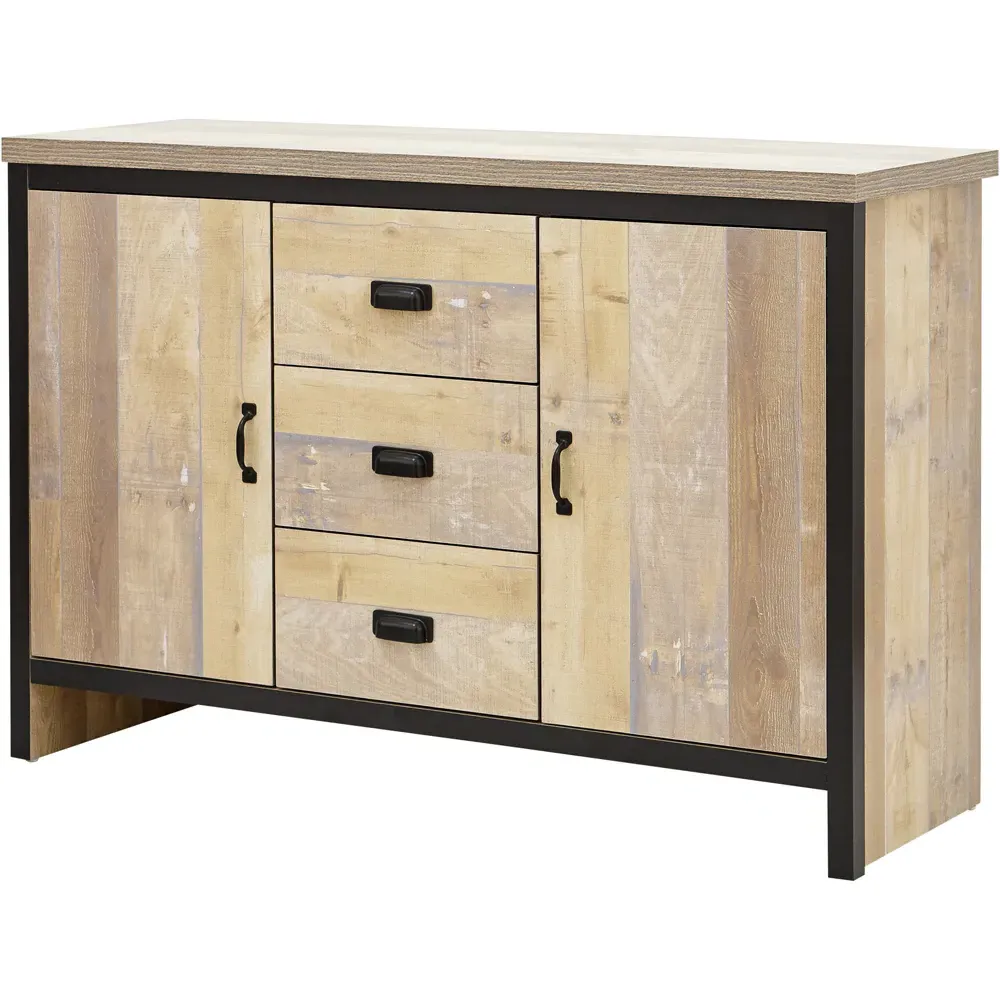 Boston 2 Door 3 Drawer Sideboard - Oak