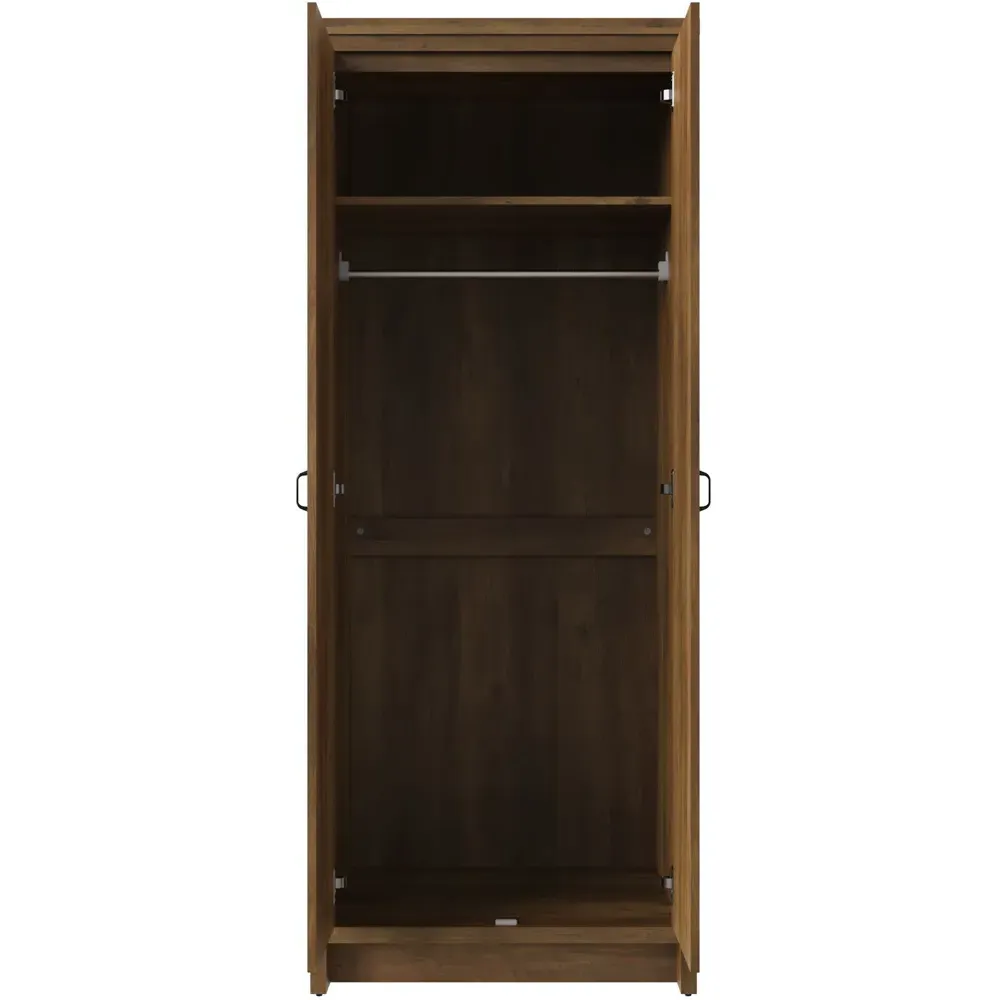 Boston 2 Door Wardrobe - Brown, Oak