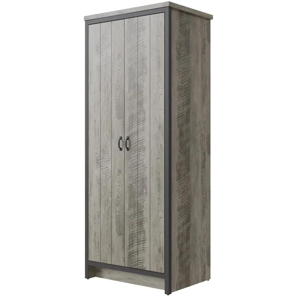Boston 2 Door Wardrobe - Grey