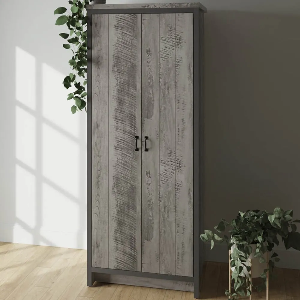 Boston 2 Door Wardrobe - Grey