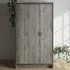 Boston 3-Door Wardrobe - Grey
