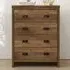 Boston 4 Drawer Chest of Drawers - Brown, Knotty Oak