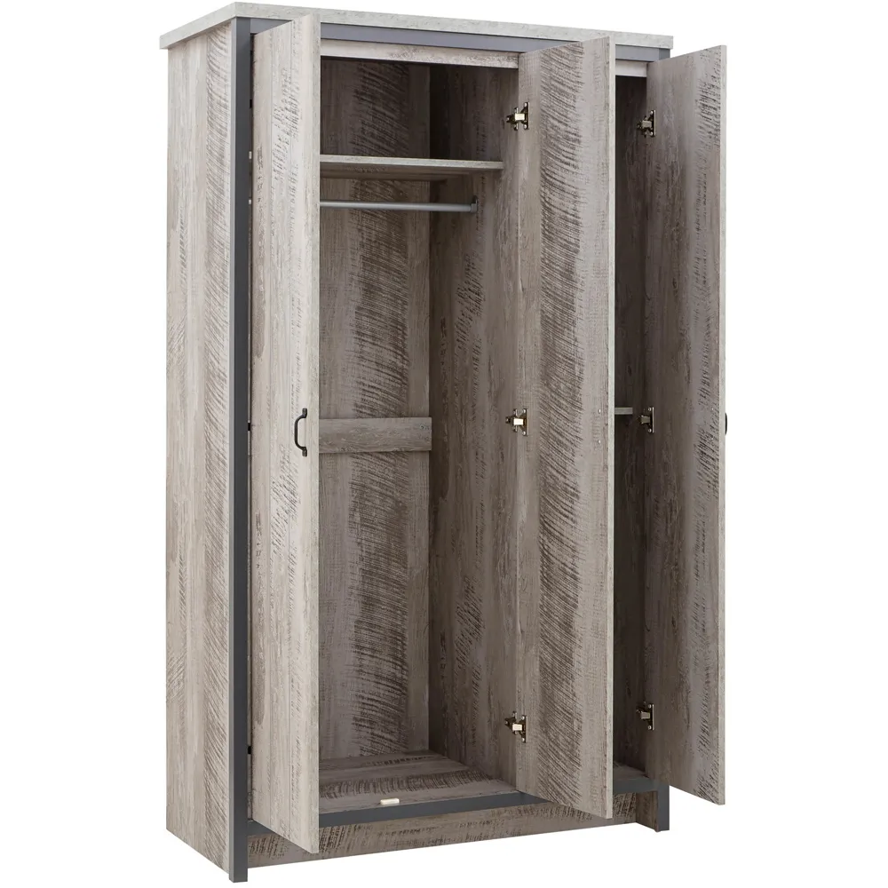 Boston 4 Piece Bedroom Furniture Set - Grey