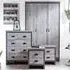 Boston 4 Piece Bedroom Furniture Set - Grey